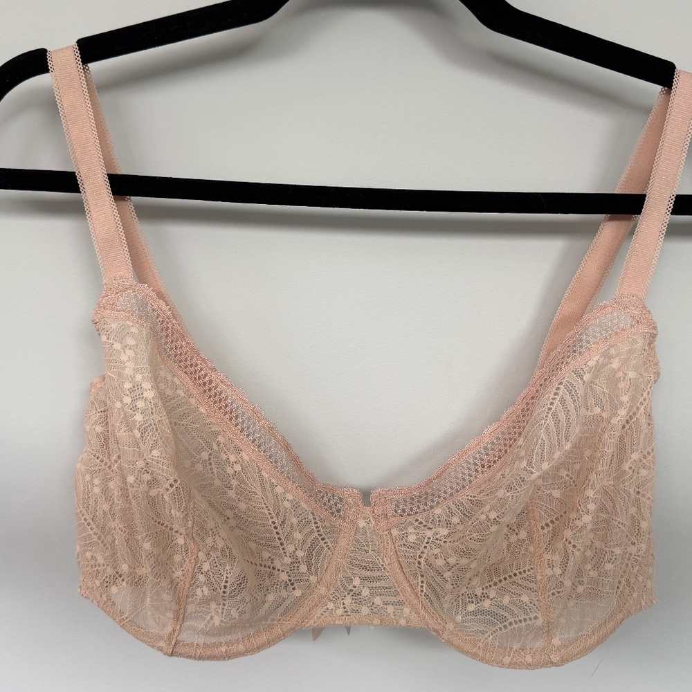 Simone Perele Comete Sheer Demi in Pink Sand 36F